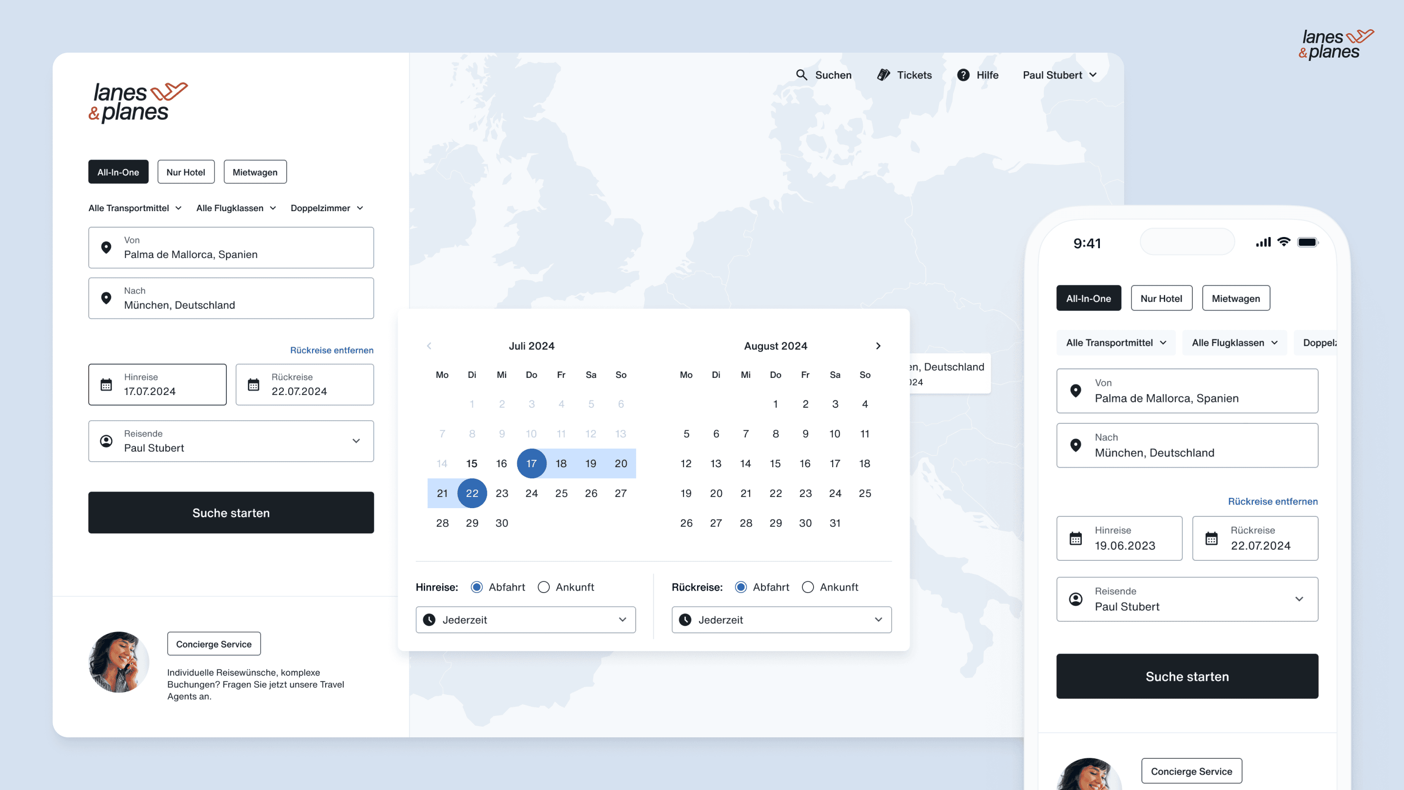 Reiseplanung leicht gemacht: Lanes & Planes bietet Desktop- und Mobile-Version