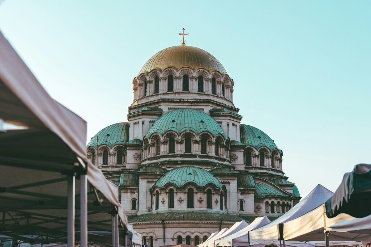 Eine Kirche in Sofia, Bulgarien.