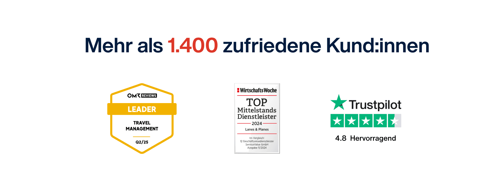Große Kundenzufriedenheit