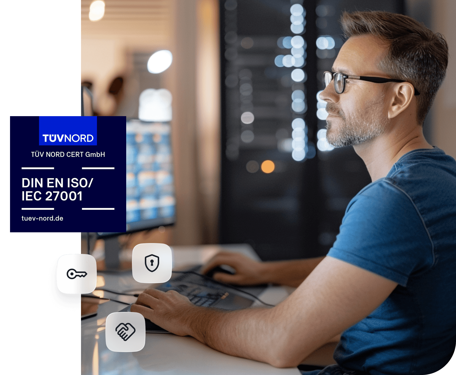TÜV-geprüftes Informationssicherheitsmanagementsystem